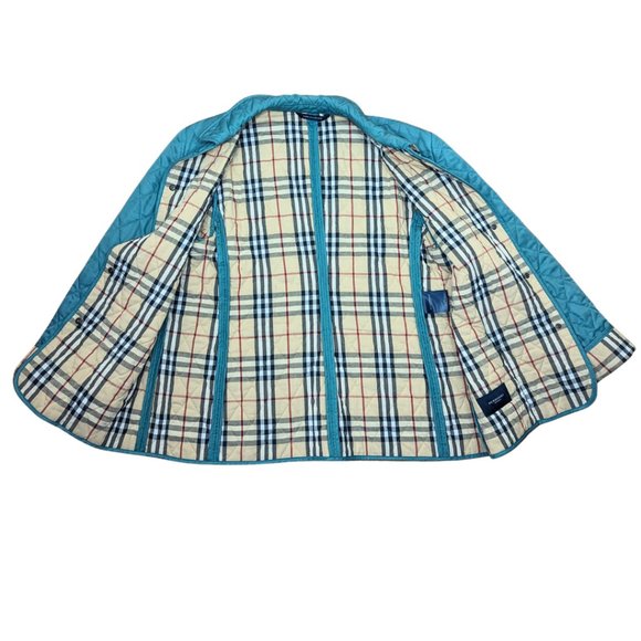 Burberry Women's XL 'Constance' Green Quilted Button Front Jacket - Picture 7 of 15